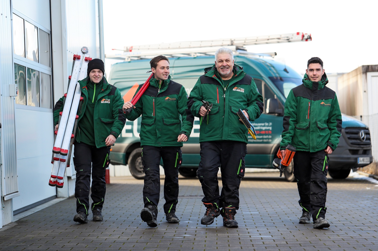 Das Neubauer-Team beim Aufbruch