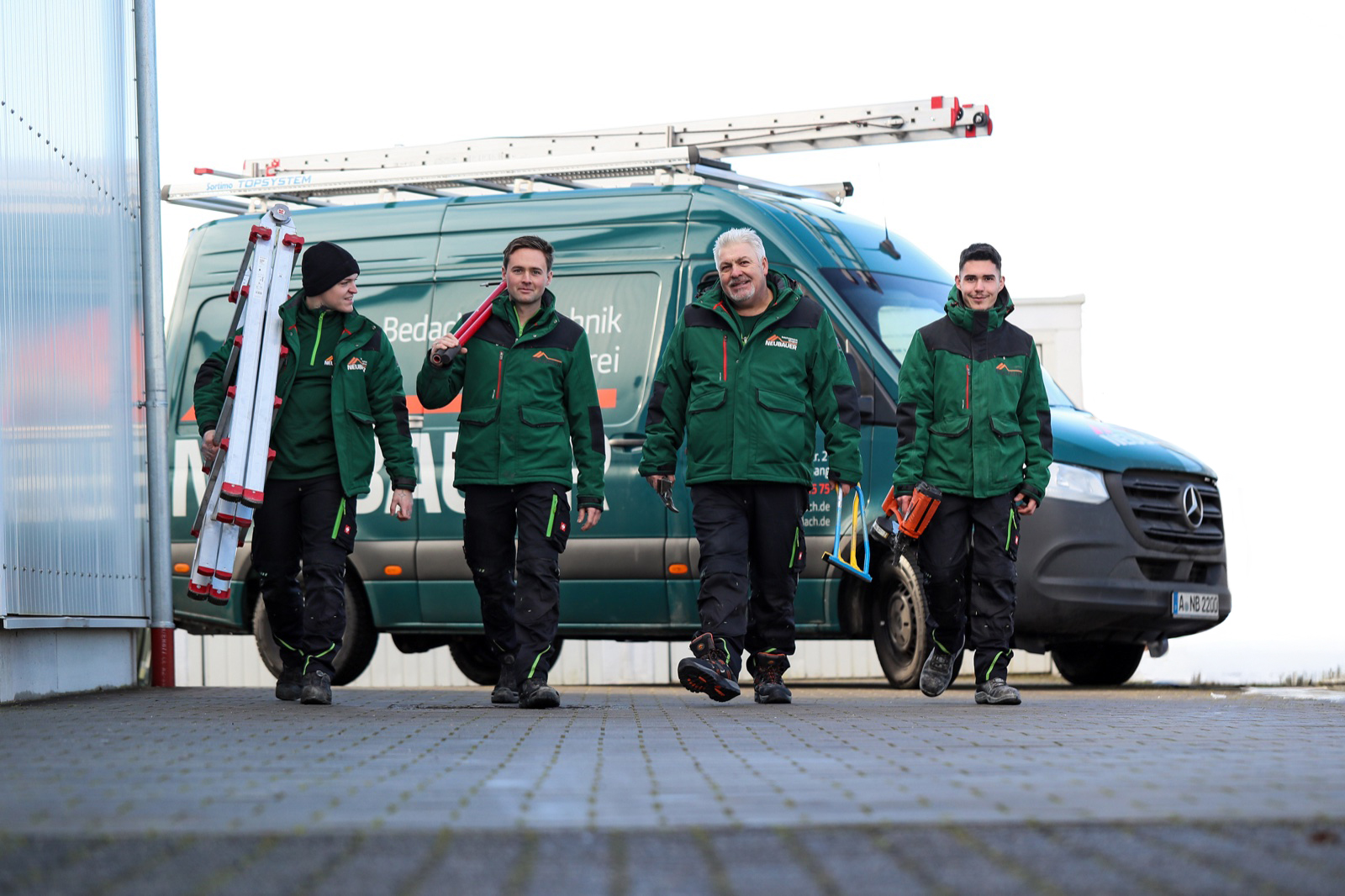 Das Neubauer-Team auf dem Weg zum Einsatz